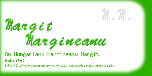 margit margineanu business card